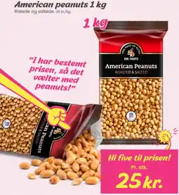 Hi five Dk-nuts american peanuts tilbud