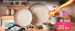 Hi five Tallerken, krus og skål stentøj grå tilbud