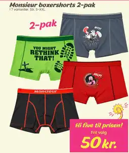 Hi five Monsieur boxershorts tilbud