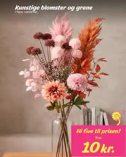 Hi five Kunstige blomster og grene tilbud