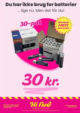 Hi five Grundig Zinc Carbon R6 1.5V tilbud