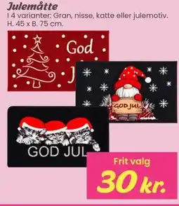Hi five Julemåtte tilbud