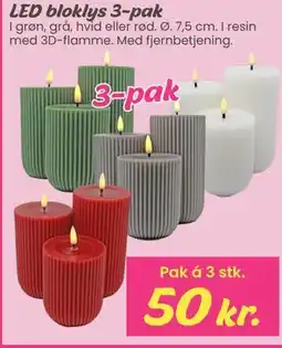Hi five LED bloklys 3-pak tilbud