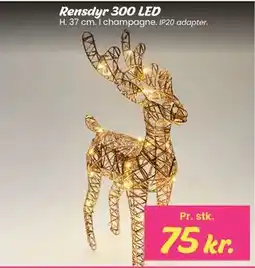 Hi five Rensdyr 300 LED tilbud
