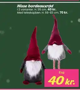 Hi five Nisse bordeauxrød tilbud