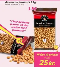 Hi five American peanuts 1 kg tilbud