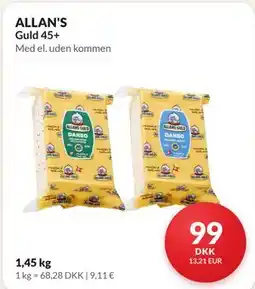 Nielsen's Discount ALLAN'S Guld 45+ tilbud