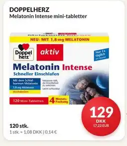 Nielsen's Discount DOPPELHERZ Melatonin Intense mini-tabletter tilbud