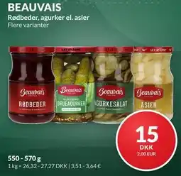 Nielsen's Discount BEAUVAIS Rødbeder, agurker el. asier tilbud