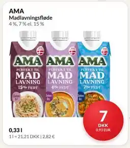 Nielsen's Discount AMA Madlavningsfløde tilbud