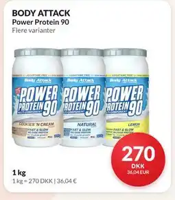 Nielsen's Discount BODY ATTACK Power Protein 90 tilbud