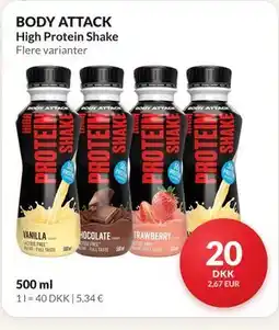 Nielsen's Discount BODY ATTACK High Protein Shake tilbud