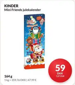 Nielsen's Discount KINDER Mini Friends julekalender tilbud