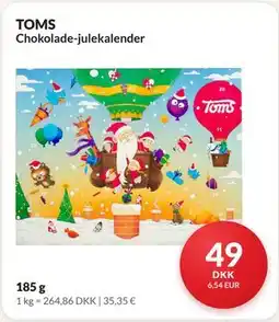 Nielsen's Discount TOMS Chokolade-julekalender tilbud
