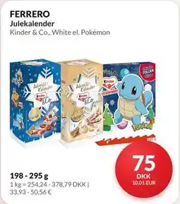 Nielsen's Discount FERRERO Julekalender tilbud