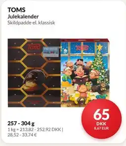 Nielsen's Discount TOMS Julekalender tilbud