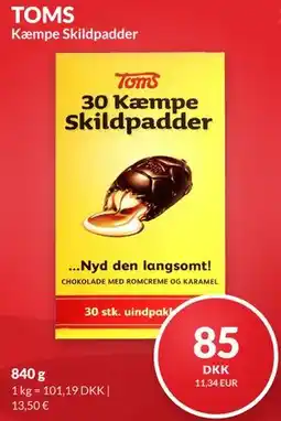 Nielsen's Discount TOMS Kæmpe Skildpadder tilbud