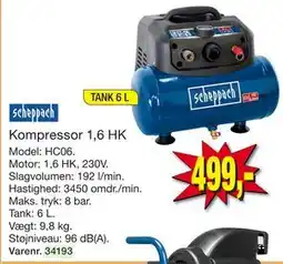 Harald Nyborg Kompressor 1,6 HK tilbud