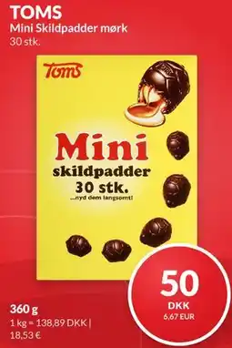Nielsen's Discount TOMS Mini Skildpadder mørk tilbud