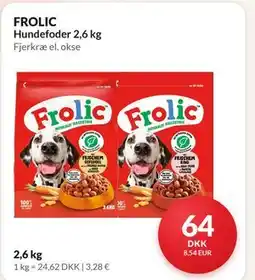 Nielsen's Discount FROLIC Hundefoder 2,6 kg tilbud