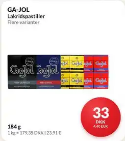 Nielsen's Discount GA-JOL Lakridspastiller tilbud