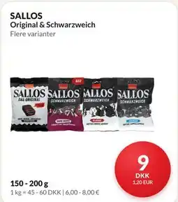 Nielsen's Discount SALLOS Original & Schwarzweich tilbud