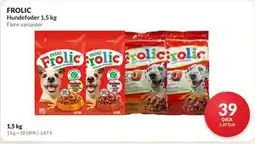 Nielsen's Discount FROLIC Hundefoder 1,5 kg tilbud