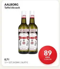 Nielsen's Discount AALBORG Taffel Akvavit tilbud