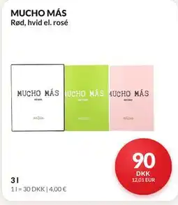 Nielsen's Discount MUCHO MÁS Rød, hvid el. rosé tilbud
