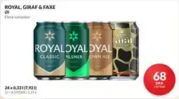 Nielsen's Discount ROYAL, GIRAF & FAXE tilbud
