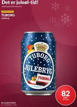 Nielsen's Discount TUBORG Julebryg tilbud