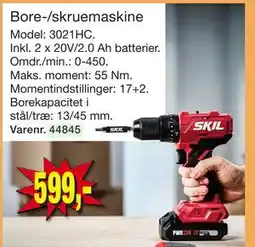 Harald Nyborg Bore-/skruemaskine tilbud