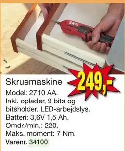 Harald Nyborg Skruemaskine tilbud
