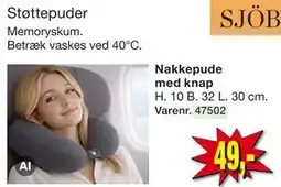 Harald Nyborg Nakkepude med knap tilbud