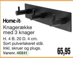 Harald Nyborg Knagerække med 3 knager tilbud
