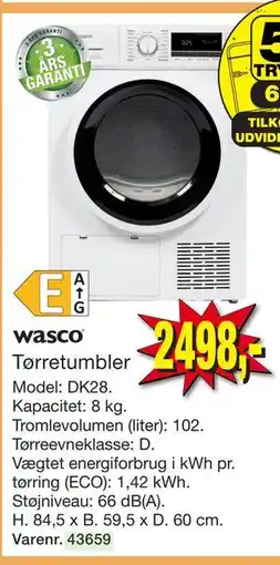 Harald Nyborg wasco Tørretumbler tilbud