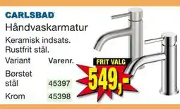 Harald Nyborg CARLSBAD Håndvaskarmatur tilbud