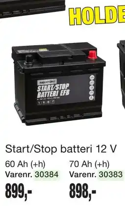 Harald Nyborg Start/Stop batteri 12 V tilbud