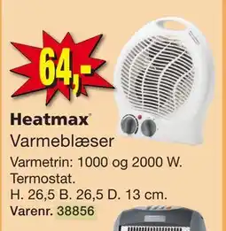 Harald Nyborg Heatmax Varmeblæser tilbud