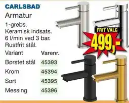 Harald Nyborg CARLSBAD Armatur tilbud