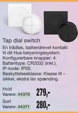 Harald Nyborg Tap dial switch tilbud