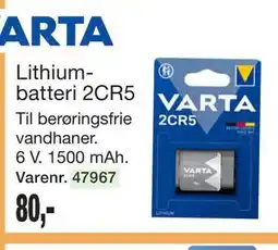 Harald Nyborg Lithium-batteri 2CR5 tilbud