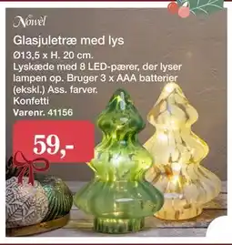 Harald Nyborg Glasjuletræ med lys tilbud