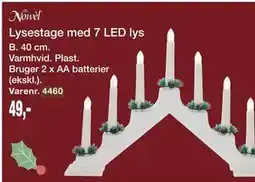 Harald Nyborg Lysestage med 7 LED lys tilbud