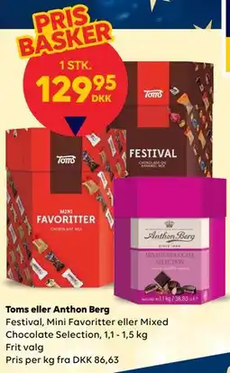 BorderShop Toms eller Anthon Berg tilbud