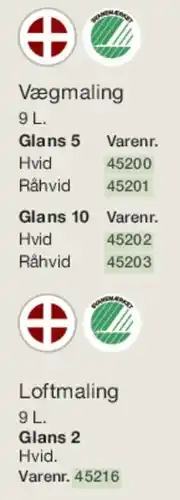 Harald Nyborg Vægmaling 9 L tilbud