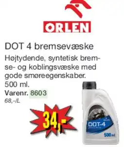 Harald Nyborg DOT 4 bremsevæske 500 ml tilbud