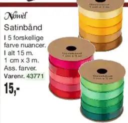 Harald Nyborg Satinbånd / små ruller (ass.) tilbud