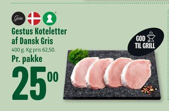 Min Købmand Gestus Koteletter af Dansk Gris tilbud