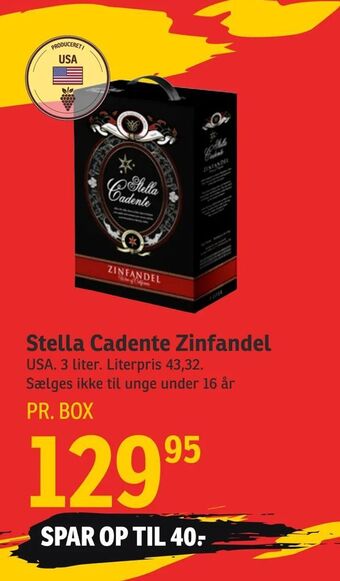 SPAR Stella Cadente Zinfandel tilbud